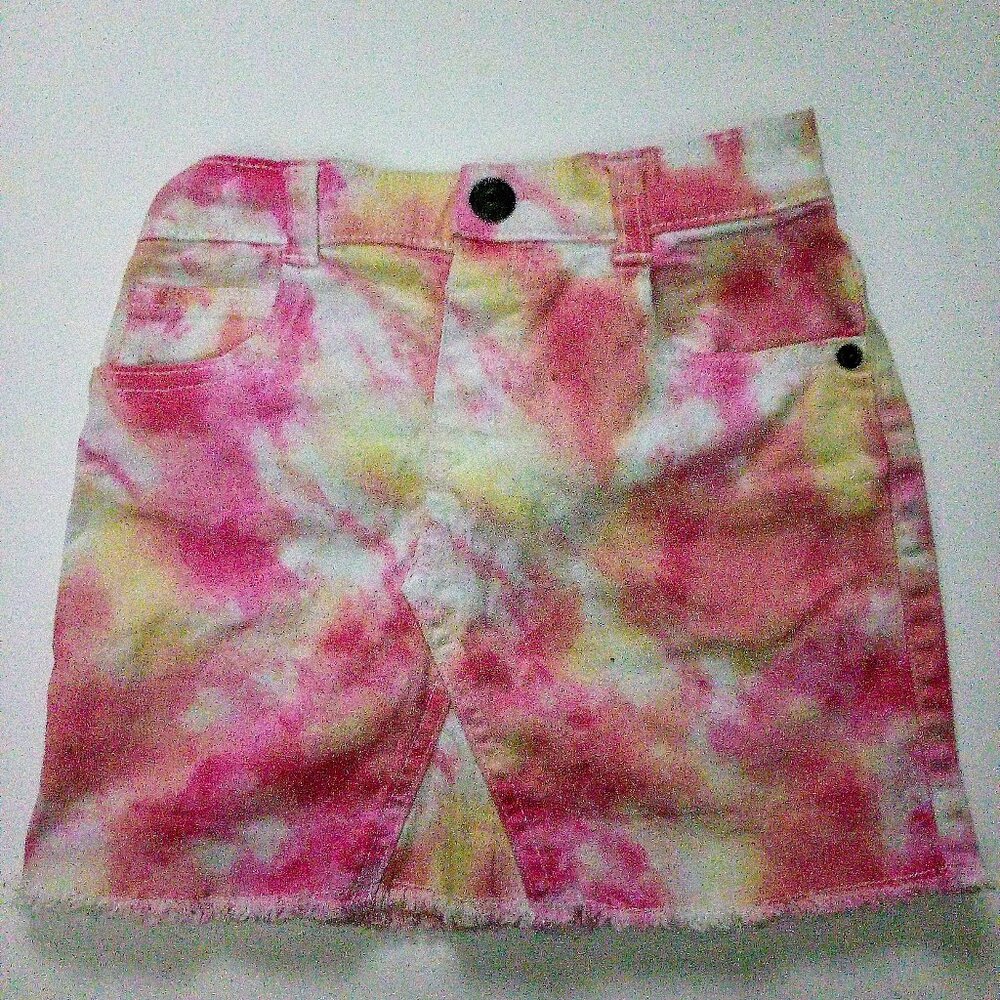 Colorful Garanimals Baby Girl Tie Dye Denim Skirt